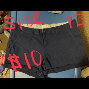 Navy blue Red Camel shorts size 13 worn once